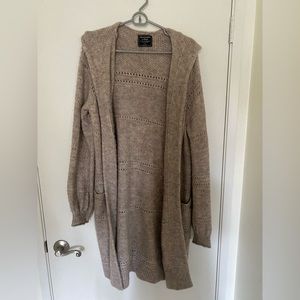 Abercrombie Long Cardigan with Hood